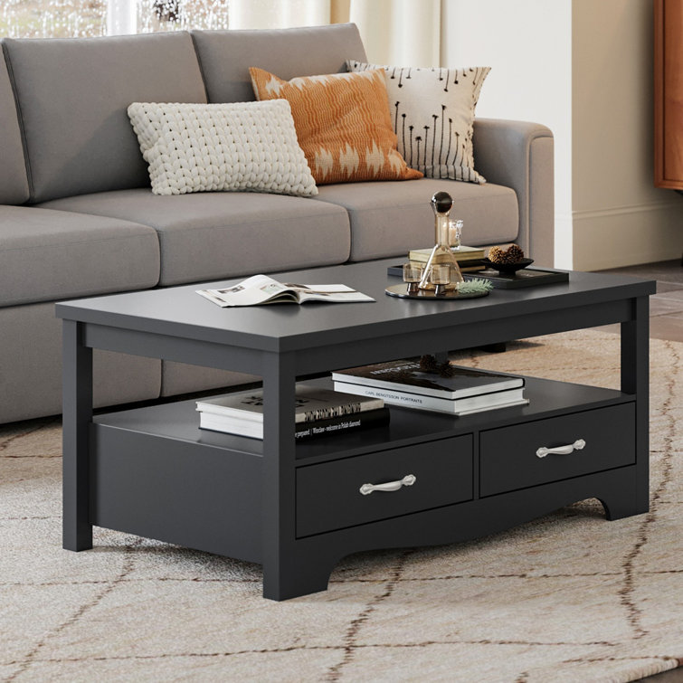 The Twillery Co.® Hulett Coffee Table with Storage & Reviews | Wayfair